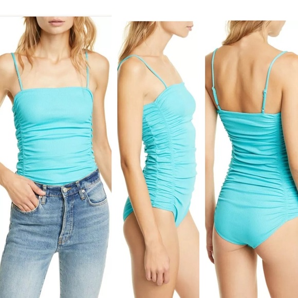 NWT Free People Blue On Your Side Bodysuit - Picture 1 of 8